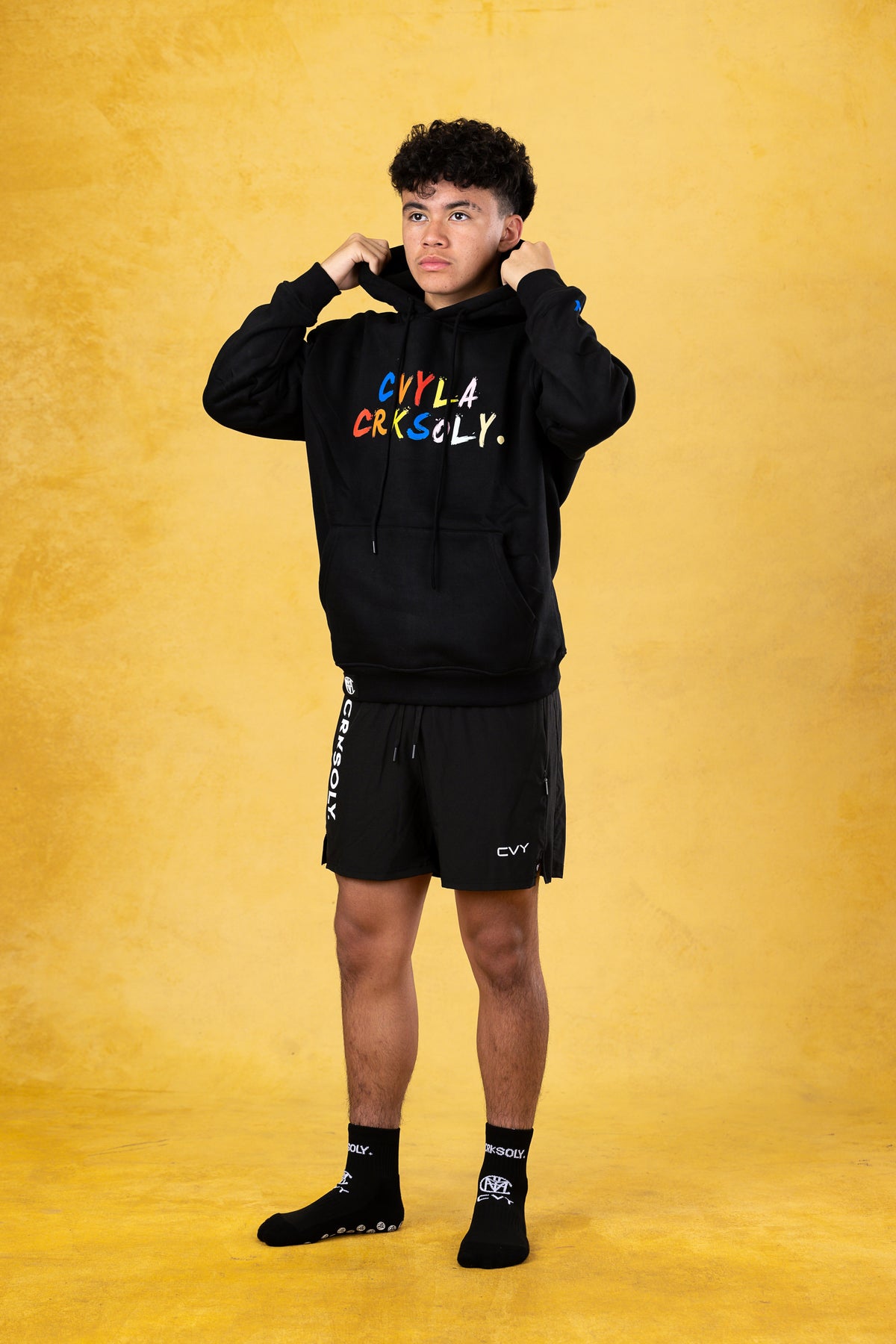 CVYLA Men x CRKSOLY. Unisex Vibe Hoodie, product photo 6