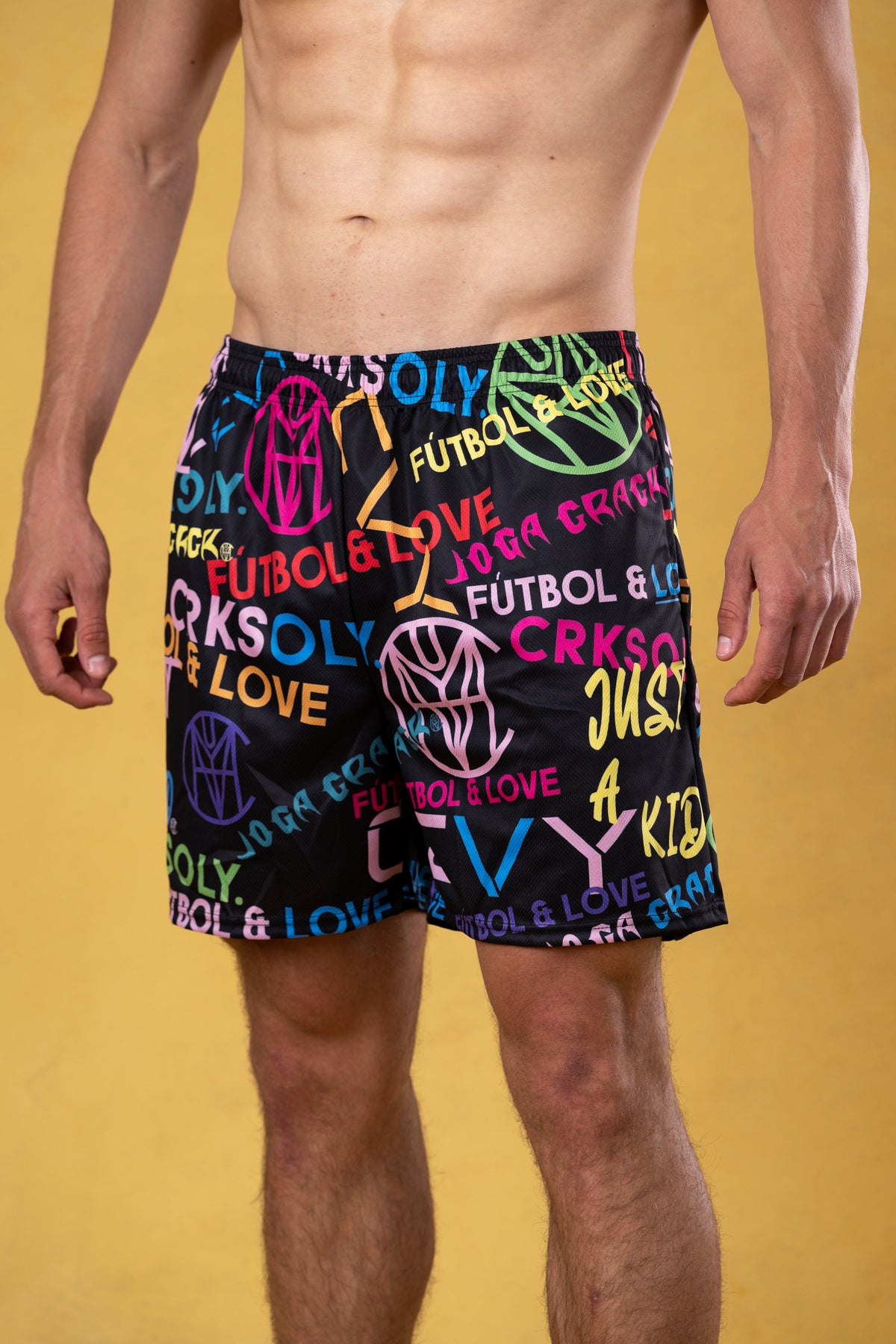 CRKSOLY. Men 5’ Monogram Shorts, product photo 5