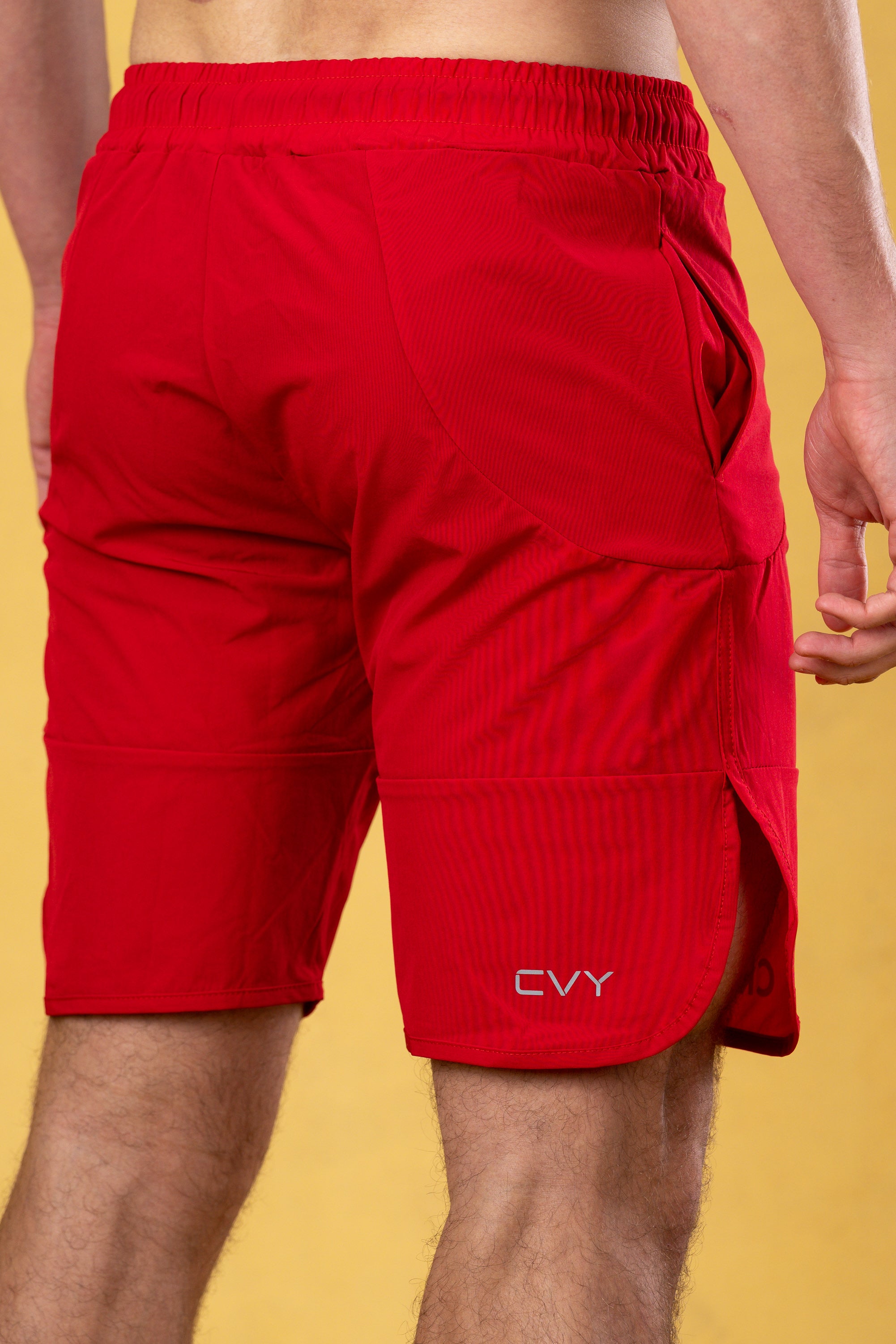 CRKSOLY. Pantalones cortos rojos