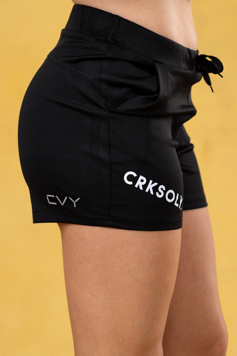 CRKSOLY. Black Women Shorts II