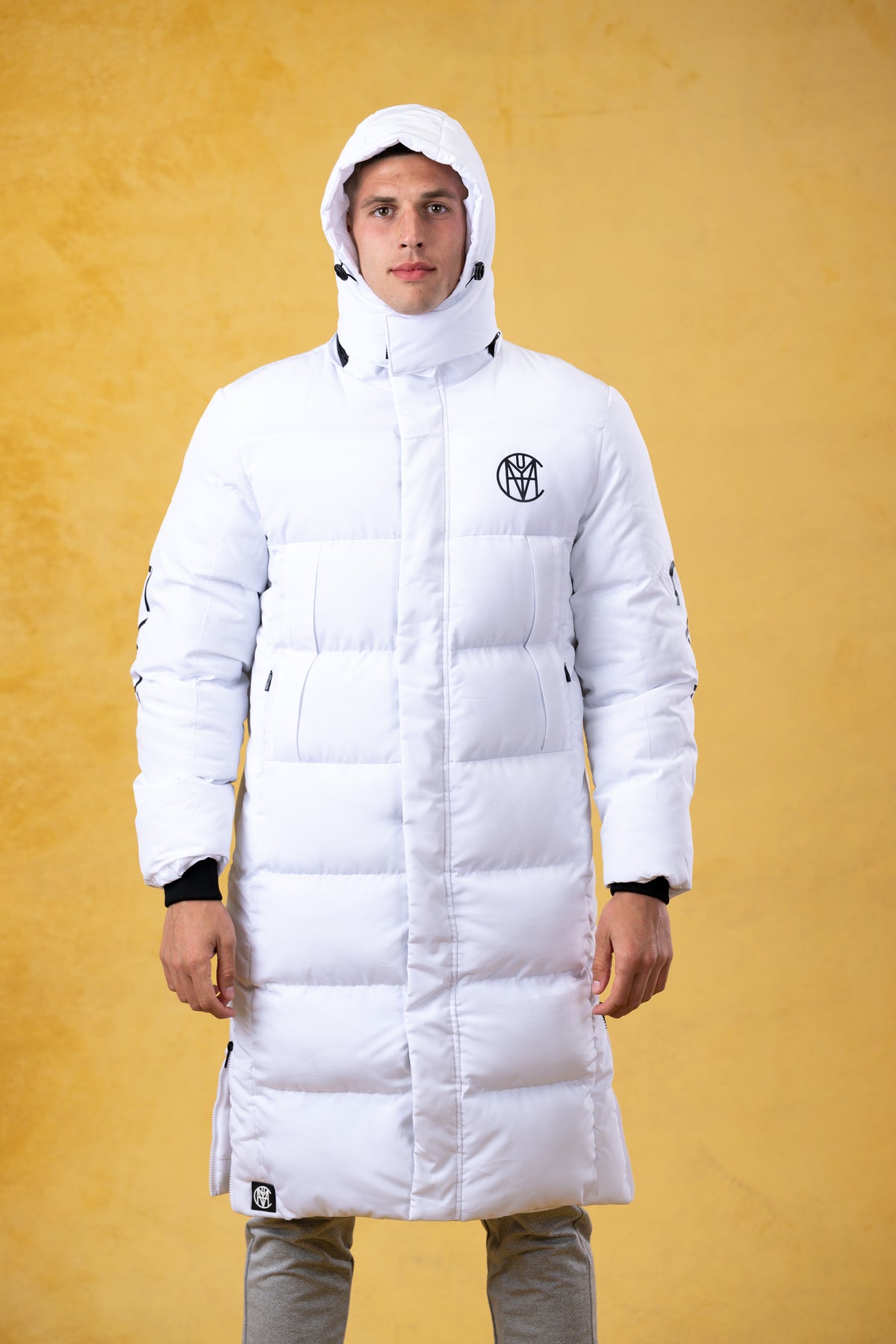 CRKSOLY. Men White Ice Parka, product photo 7