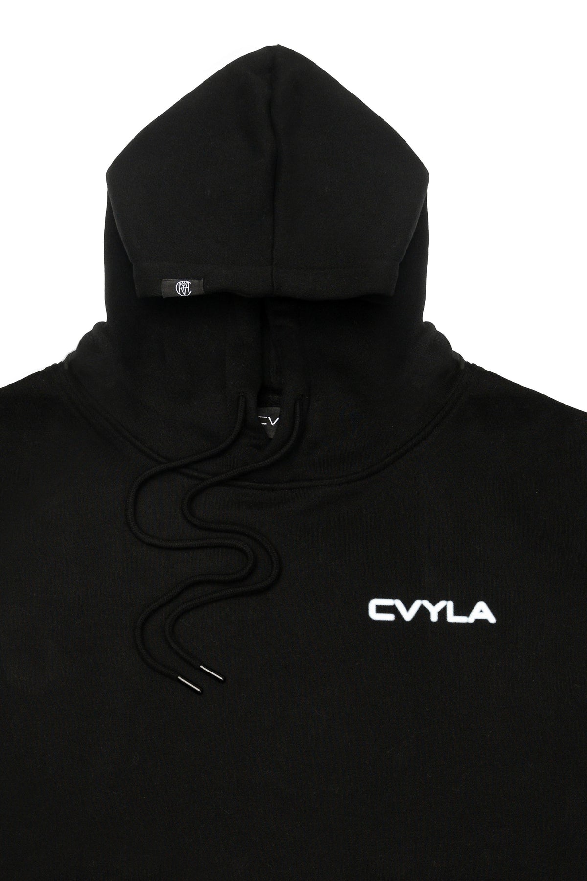 CVYLA Women Blurred Black Hoodie, product photo 3