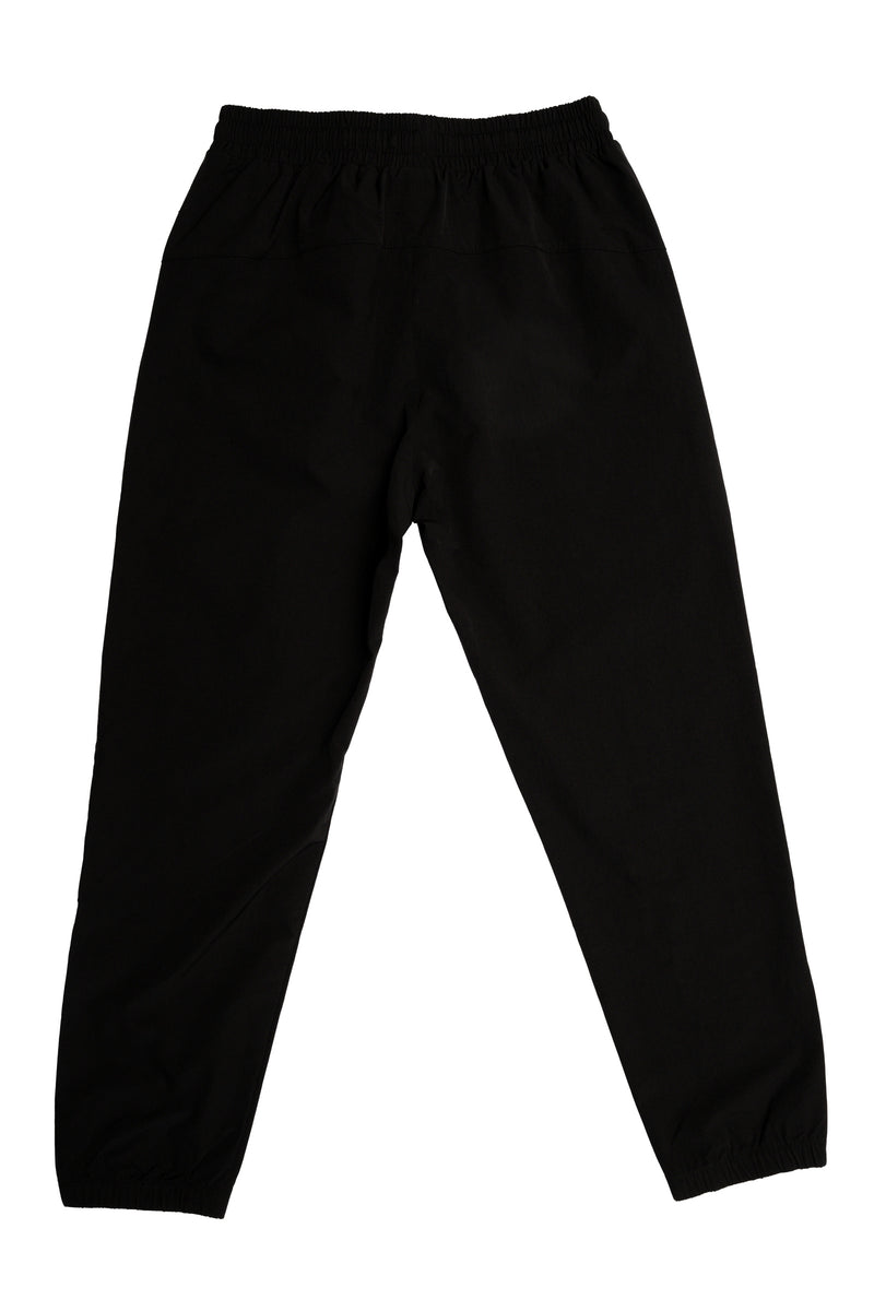 CRKSOLY. Black Unisex Windbreaker Pants