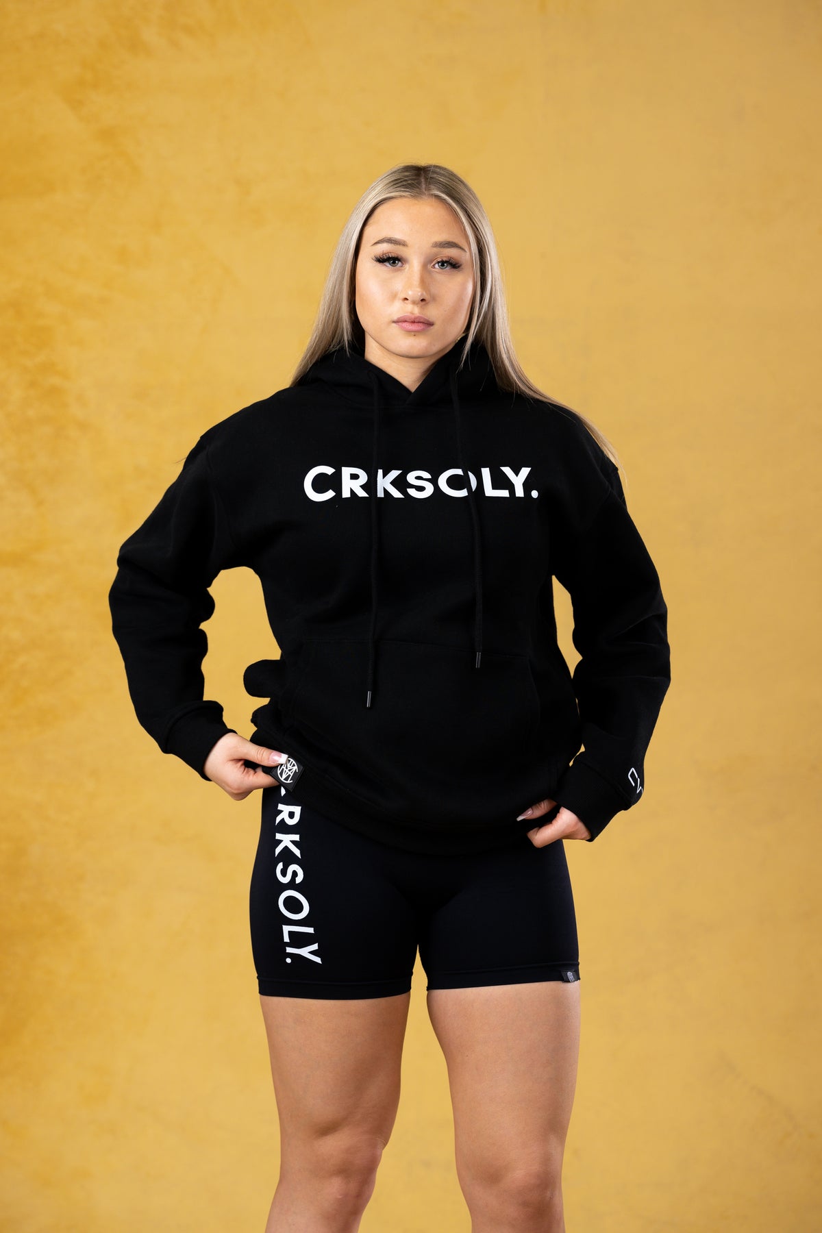 CRKSOLY. Women Scrunch Gym Shorts, product photo 3