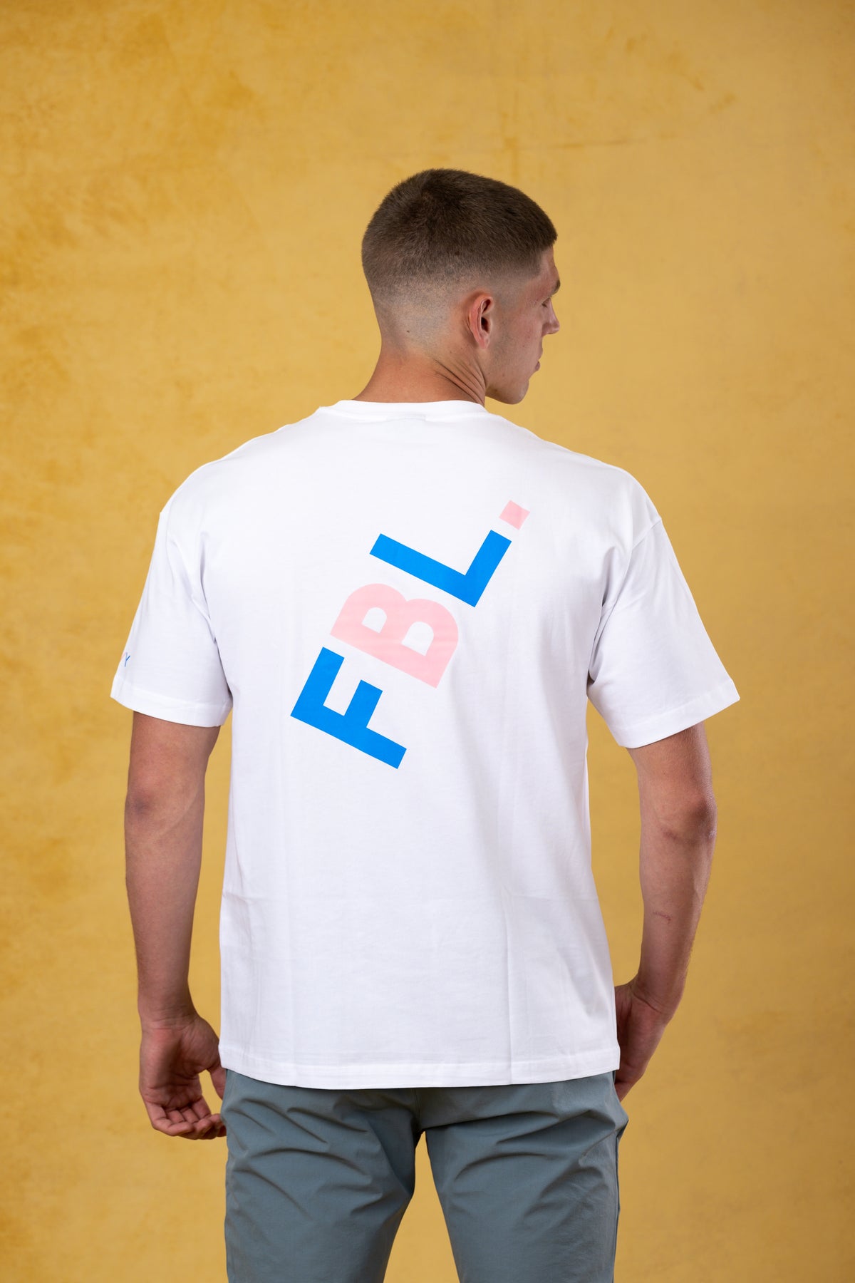 FBL. Men Sky White Tee, product photo 5