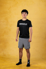 CRKSOLY. Youth Black Training Top