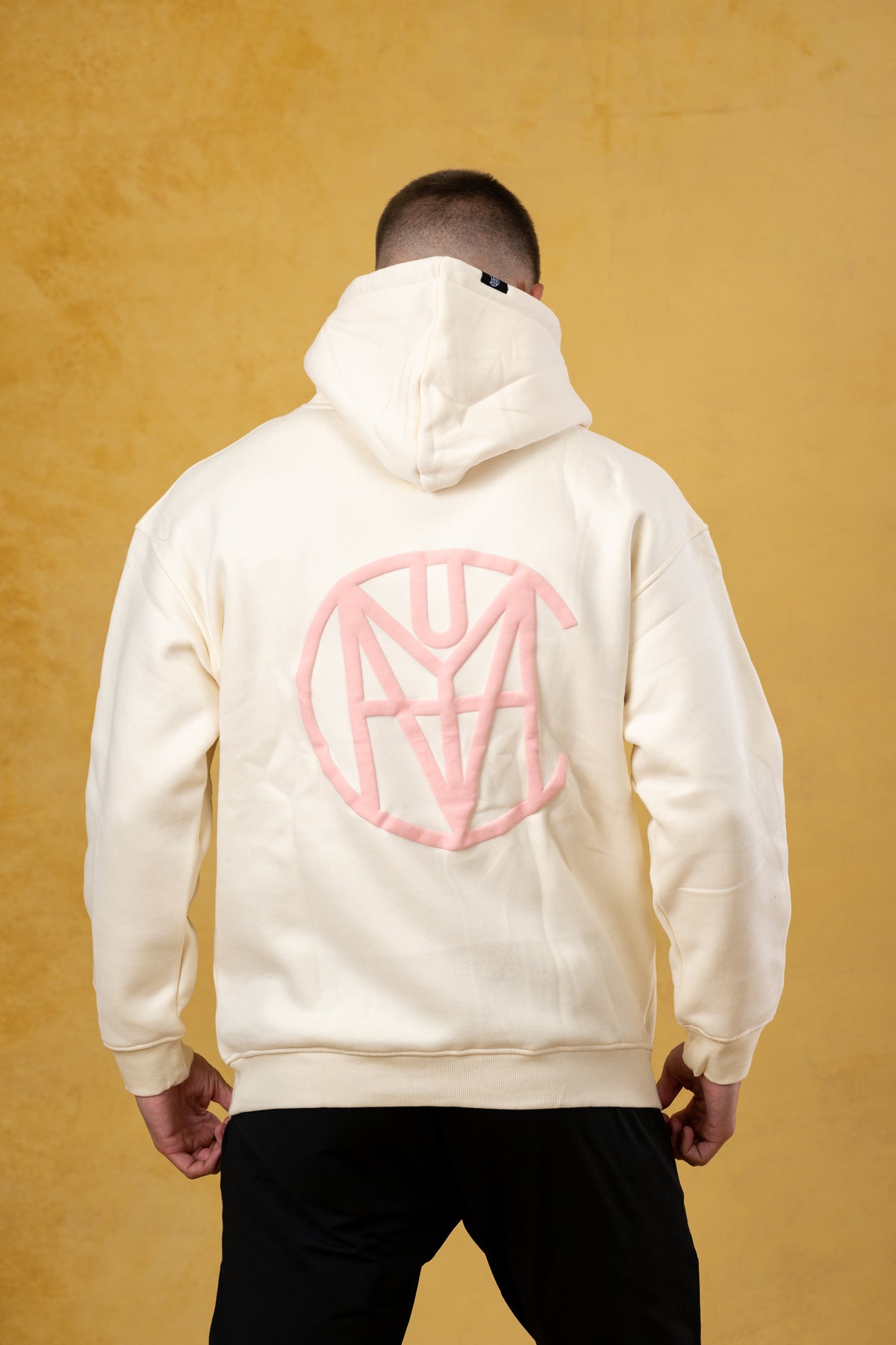 CRKSOLY. Men OFW Cream Hoodie, product photo 6