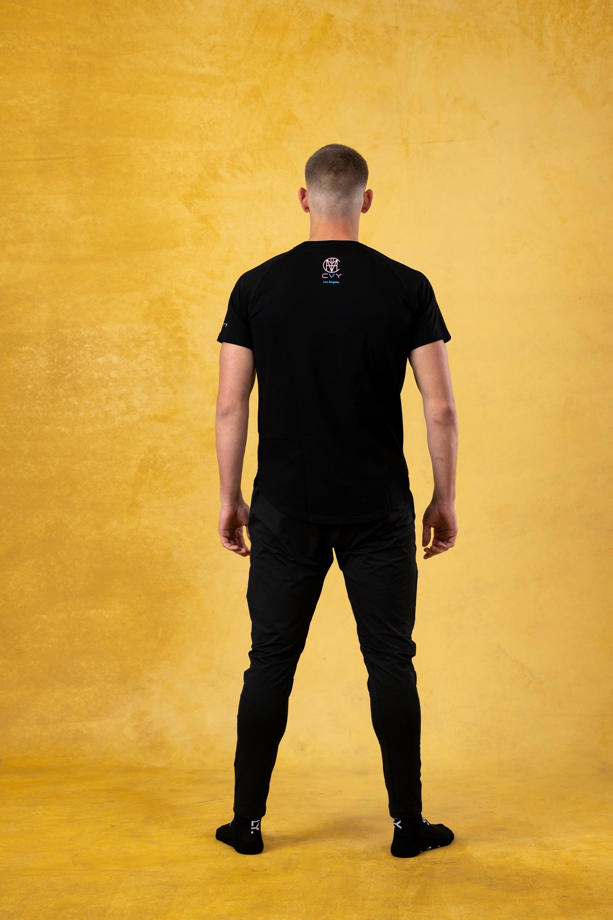 CRKSOLY. Men Sky Cotton-Elastic Tee, product photo 6