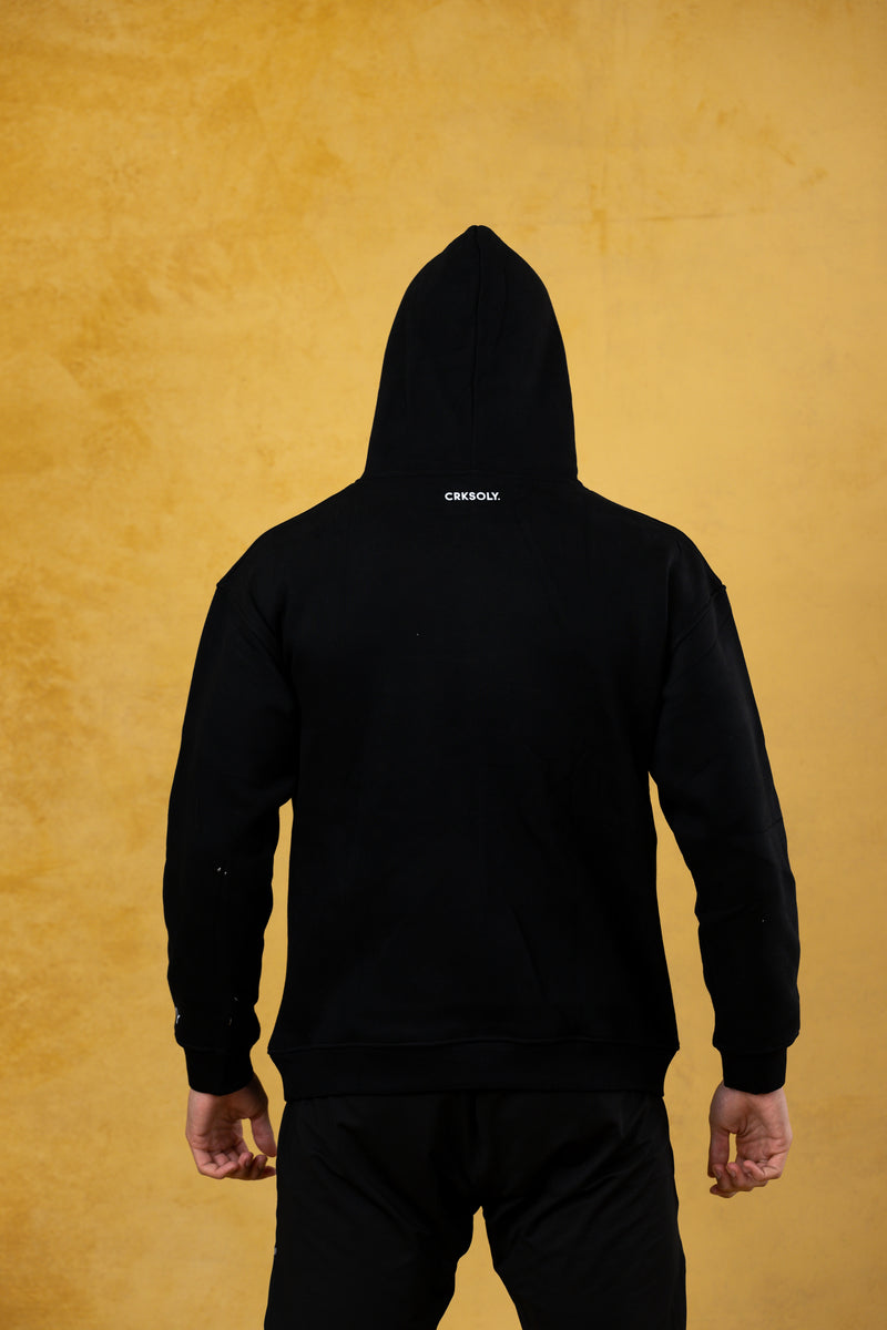 JOGA CRACK. Black Hoodie