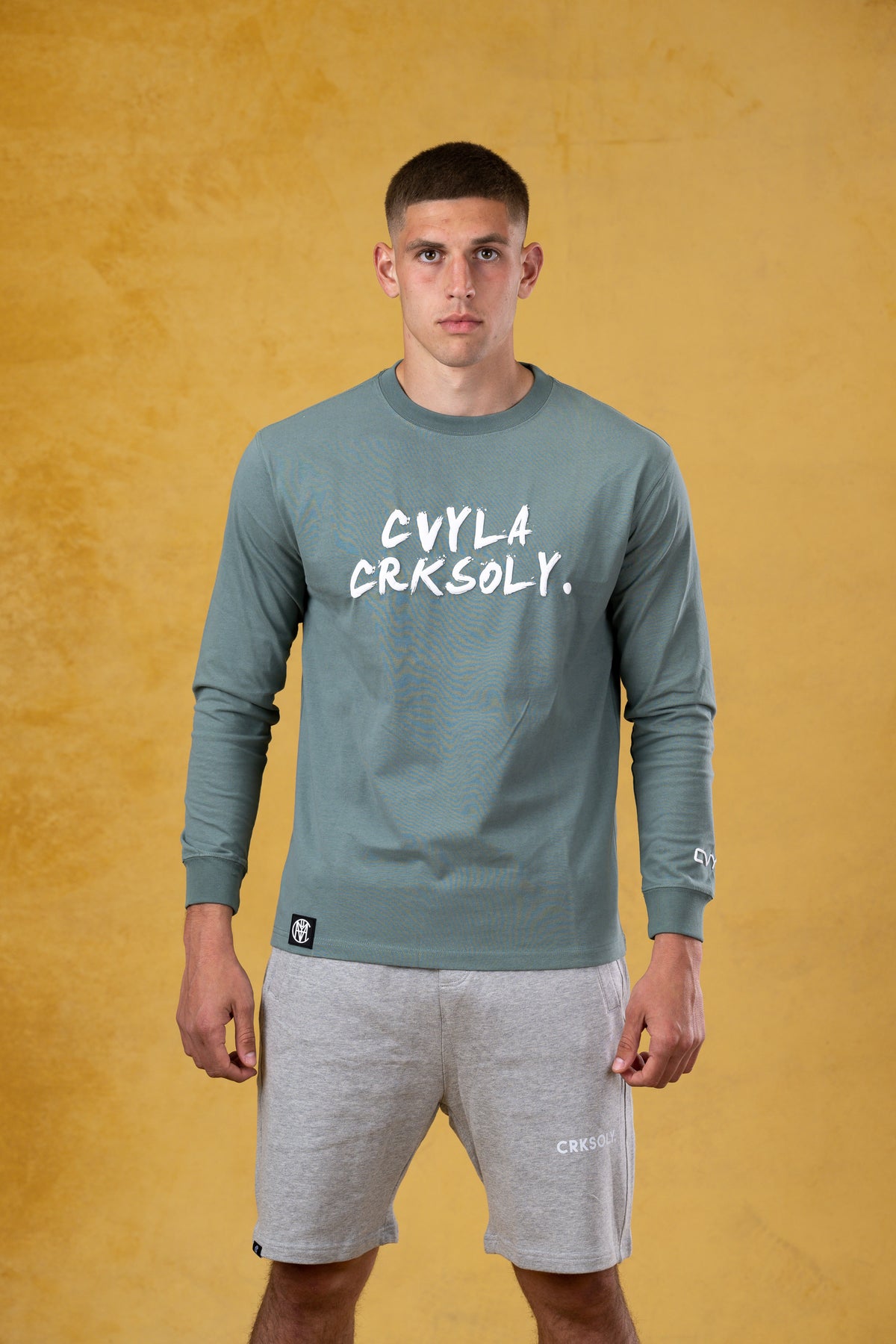 CVYLA Men x CRKSOLY. Matcha Long Sleeve, product photo 1