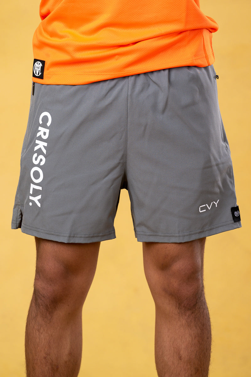 CRKSOLY. Youth Grey Shorts