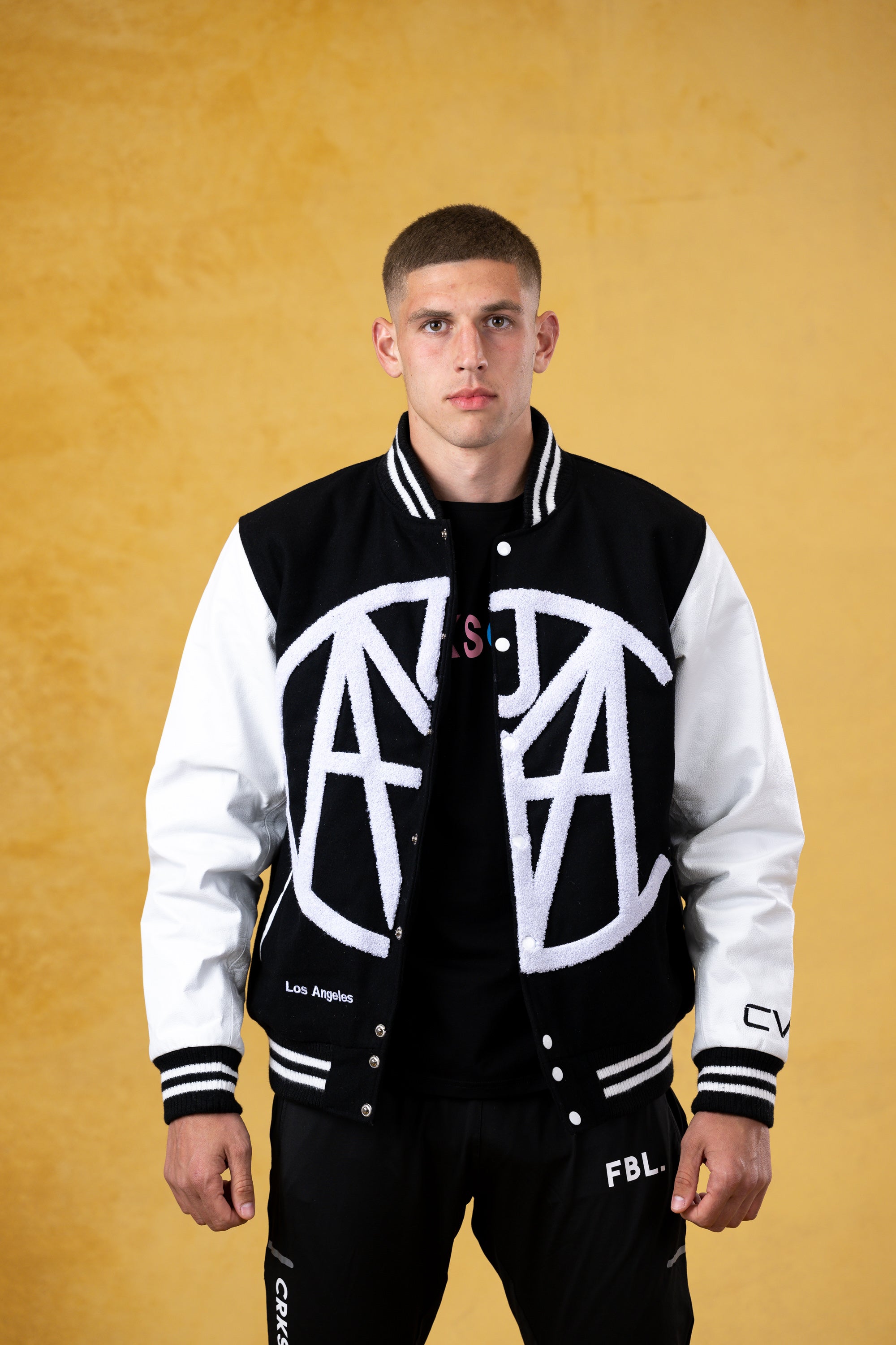 CRKSOLY. Chaqueta universitaria para hombre
