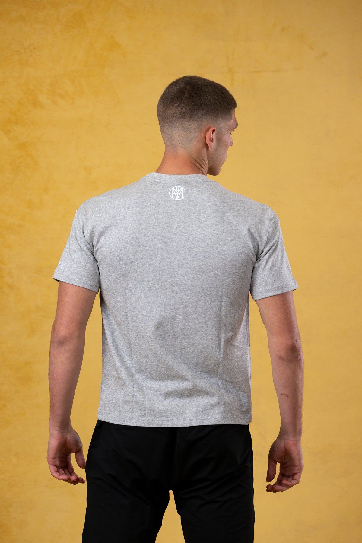 CRKSOLY. Men Gray Cotton T-Shirt, product photo 7