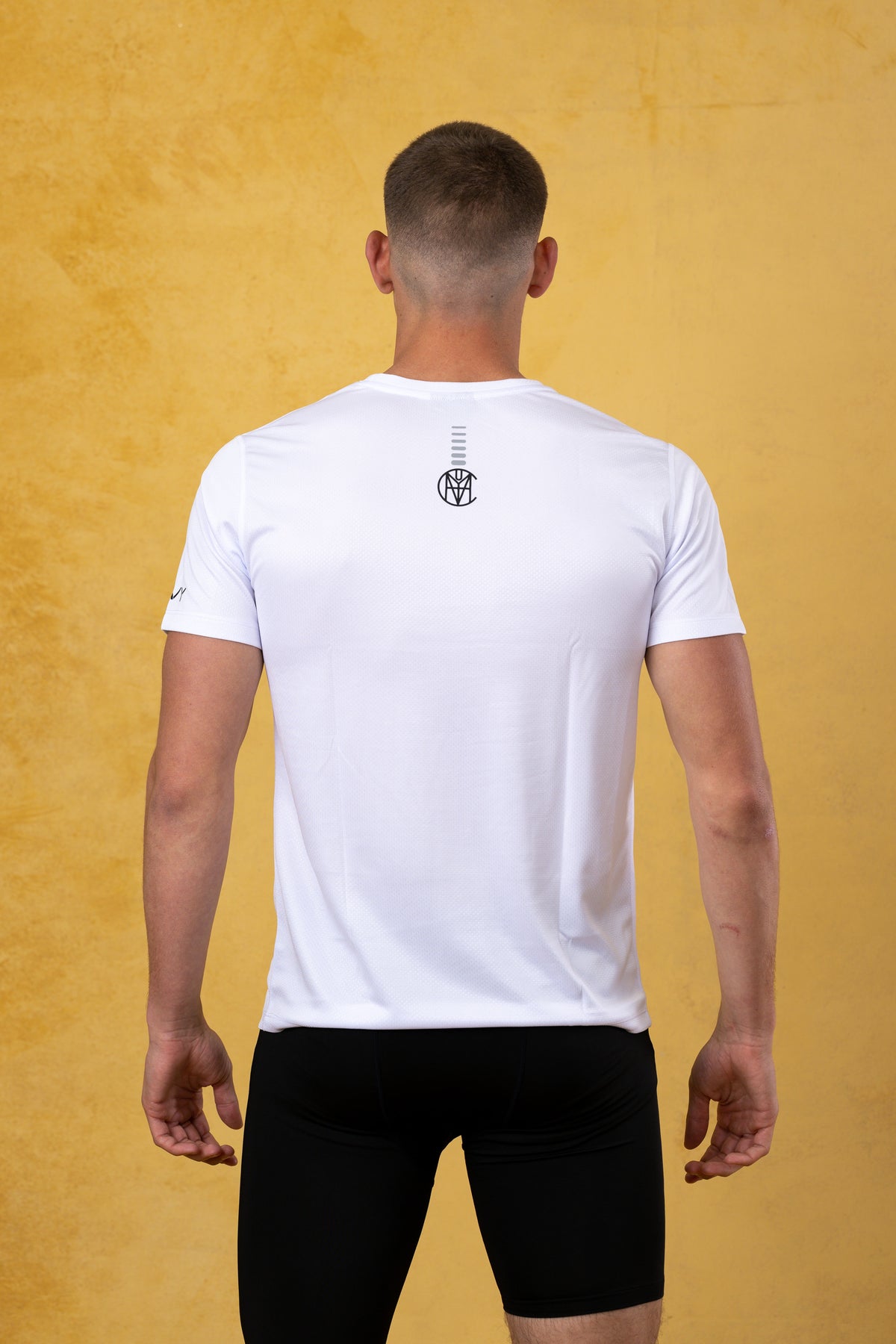 CRKSOLY. Men White Training Top, product photo 3