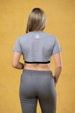 CRKSOLY. Gray Crop Top