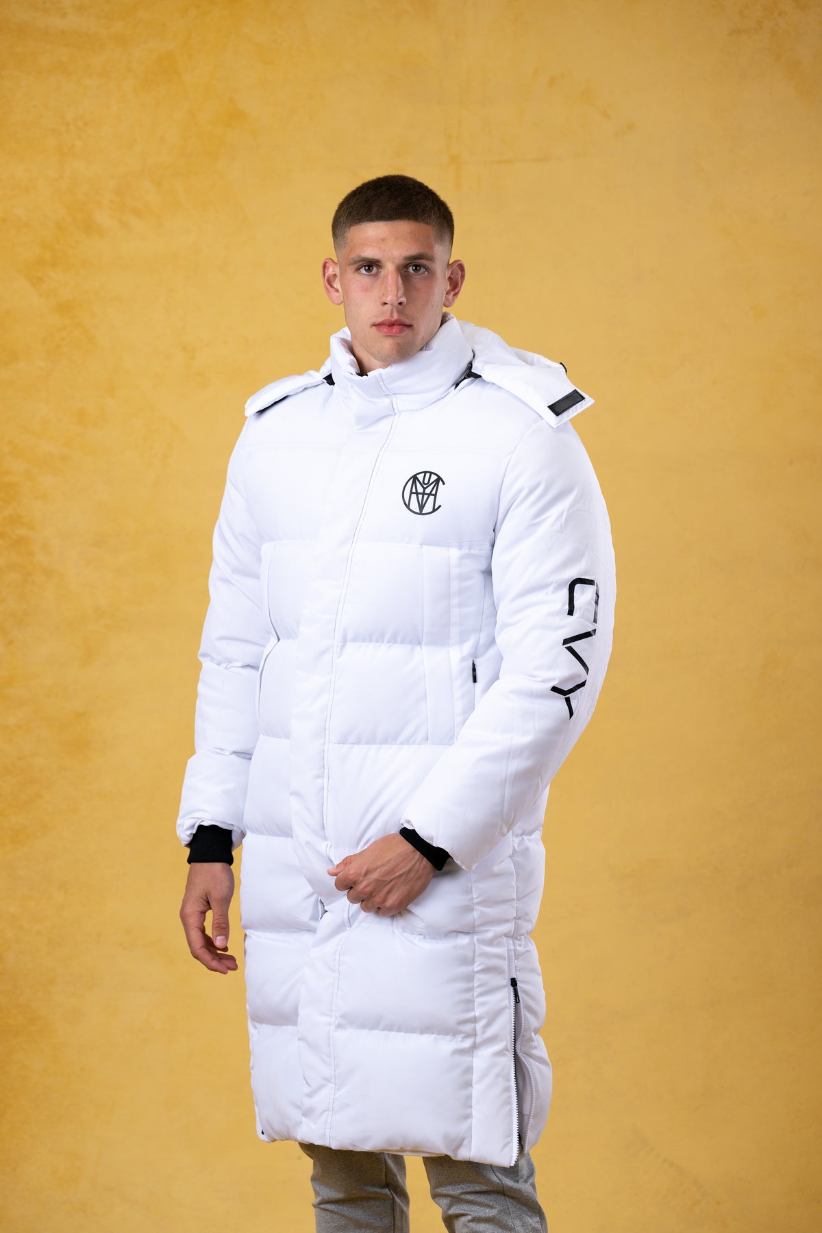 CRKSOLY. Men White Ice Parka, product photo 5